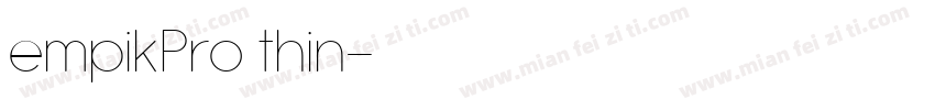 empikPro thin字体转换